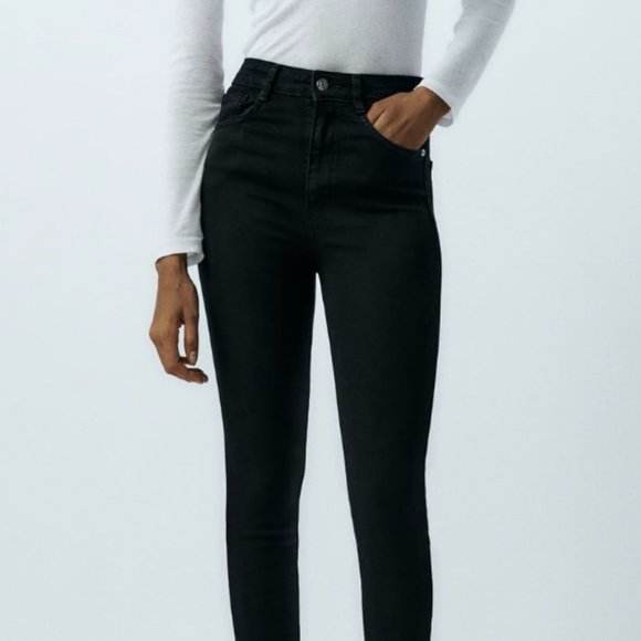 Zara high rise ankle length jeans - Size 40 - Picture 1 of 5